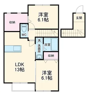 ロイヤルカーサ【2階】の間取り