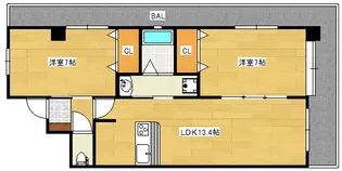 トゥーランドット【4階】の間取り