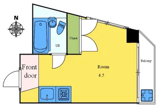 大島ハイツ【2階】の間取り