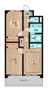 サンライフ氷川台【2階】の間取り