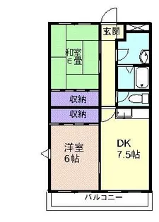 埼玉県坂戸市仲町【マンション】の間取り