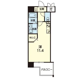 CENTRAL CASA 藤崎宮【3階】の間取り
