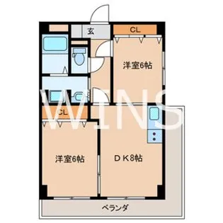 福岡県福岡市博多区美野島3【マンション】の間取り
