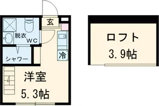 プティ一之江【2階】の間取り