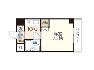 バザレビル【3階】の間取り