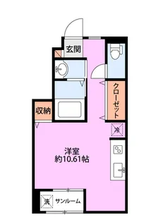 リビンド新大【1階】の間取り