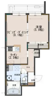 ラシーネ大泉町【3階】の間取り