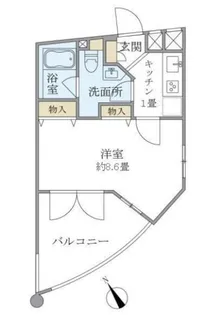 ユンヌフィーユ【2階】の間取り