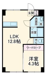 新山下三番館【2階】の間取り