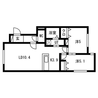 NRJニシオカ【1階】の間取り