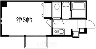 アスヴェル京都二条烏丸【2階】の間取り