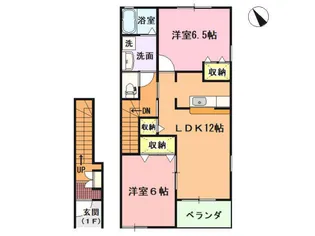 ラッフィナートS【2階】の間取り