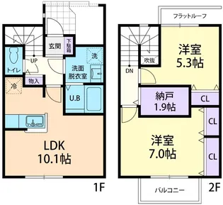 Cross Heighes(クロス ハイツ)・IIの間取り