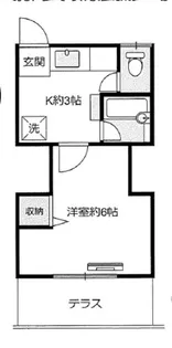 ミツユタカハイツ【1階】の間取り
