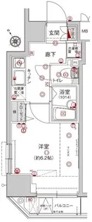 ハーモニーレジデンス駒込【6階】の間取り