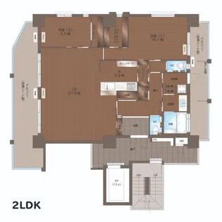 クオレンシア上之屋【12階】の間取り