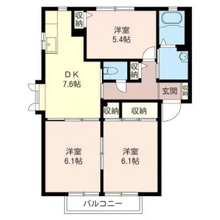 グランシードつきみ野I【2階】の間取り