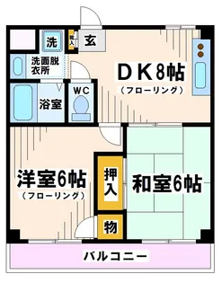 東京都府中市北山町1【マンション】の間取り
