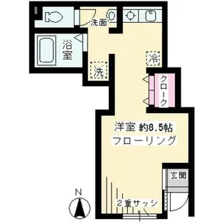 クレール下北沢【1階】の間取り