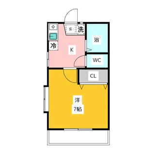 カームハイツ恋ヶ窪V【2階】の間取り