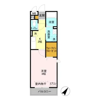 埼玉県草加市手代3【アパート】の間取り