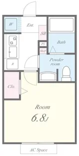 ル・シャンデパン【2階】の間取り