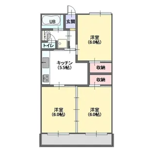 サンドエル【2階】の間取り