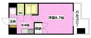サンシャイン祇園【5階】の間取り