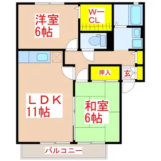 ソレジオフォーシーズン【2階】の間取り