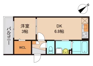 AJ西船橋【3階】の間取り