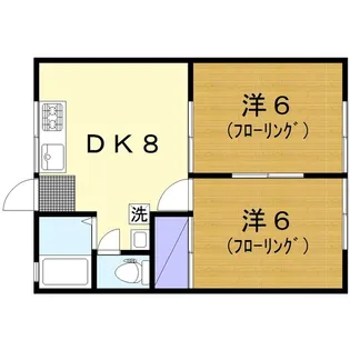 サンハイツ座間栗原【1階】の間取り