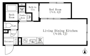 東京都渋谷区恵比寿3【マンション】の間取り