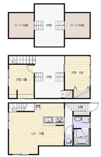 静岡県浜松市中央区十軒町【一戸建】の間取り