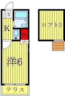 つくしが丘タウンハウス【1階】の間取り