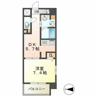 リバージュ【8階】の間取り