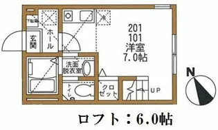 神奈川県横須賀市追浜東町2【アパート】の間取り