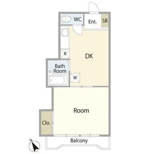 スカイヒルズ桜新町【4階】の間取り