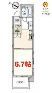 パークノヴァ伊勢佐木長者町【7階】の間取り