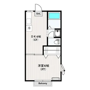 ベルゾーネ中村【1階】の間取り