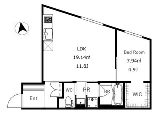 東京都目黒区碑文谷5【マンション】の間取り