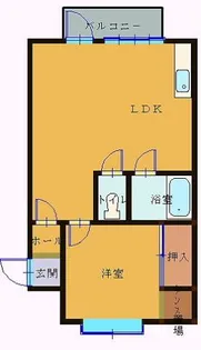 フラッツコリーヌB【2階】の間取り