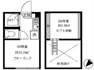 フェリスジャスト【2階】の間取り