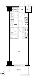 ルーブル武蔵小杉六番館【2階】の間取り
