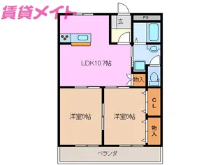 GRAND HILL21【2階】の間取り