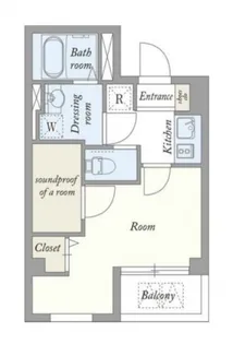 b’CASA YokohamaHigashi【2階】の間取り