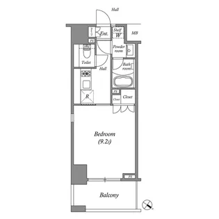 ザ・レジデンス赤坂檜町【3階】の間取り