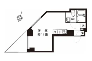 スターレジデンス広尾【4階】の間取り