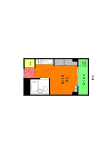 リセスホナミ【5階】の間取り