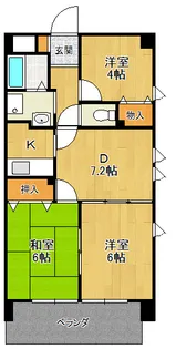 フォウレス塚口【5階】の間取り