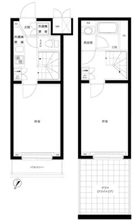 ルーブル中野富士見町伍番館の間取り
